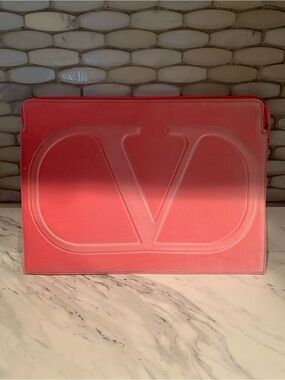 Valentino pinkish  Embossed V Logo Tablet or laptop Sleeve